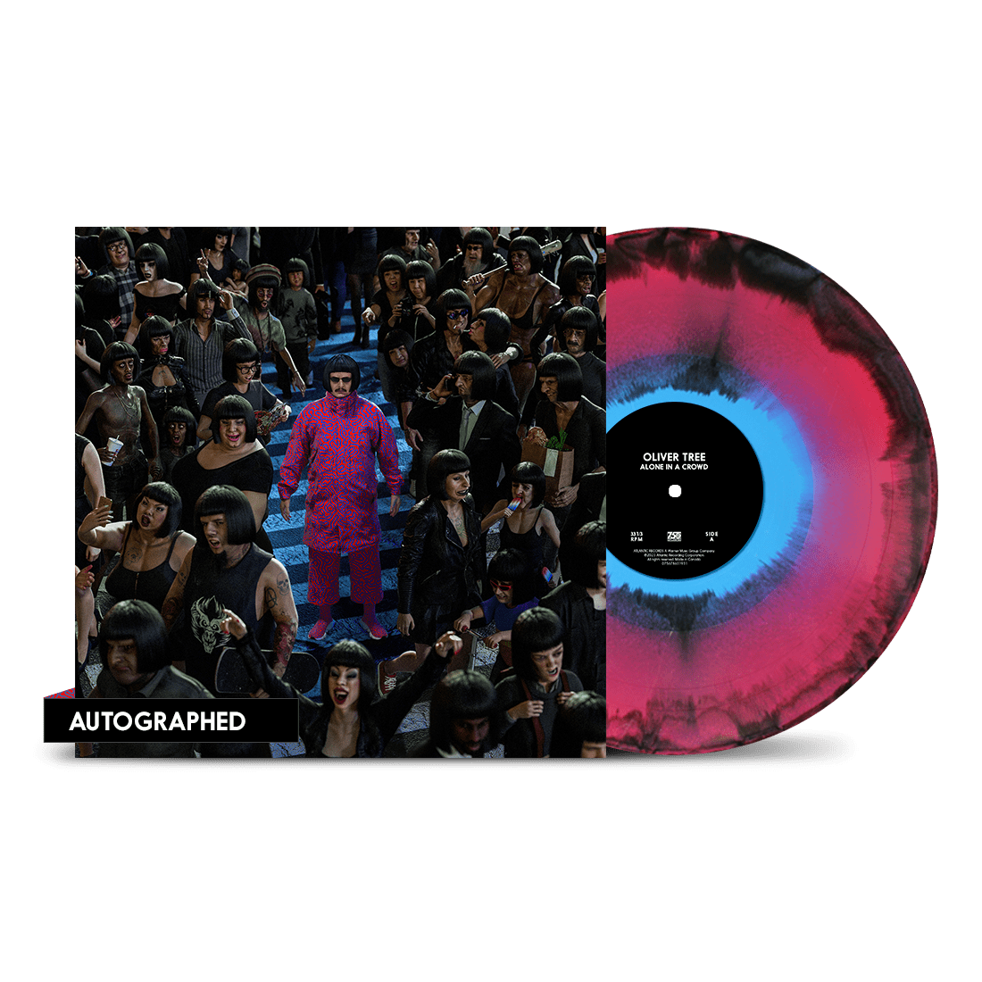 Alone In A Crowd Signed Artcard Vinyl